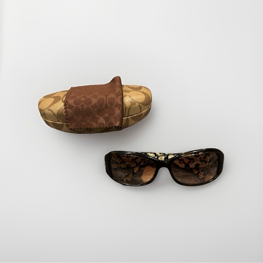COACH Women’s Sunglasses - Tortoiseshell, Amber Gradient Lenses - Style #S2009
